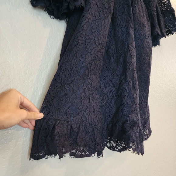 Modcloth Lace Bell Sleeve Mini Dress - Picture 4 of 11